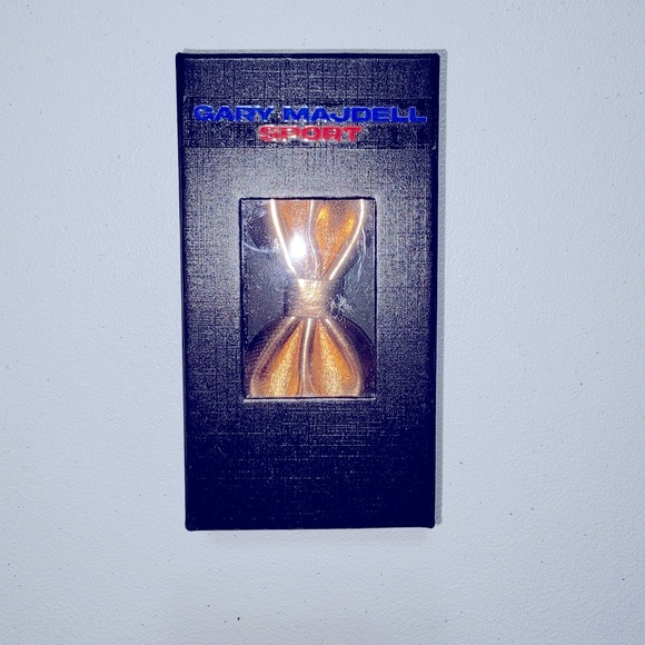 Gold or Rose Gold faux leather Pre-Tied Bow Tie - Picture 3 of 3